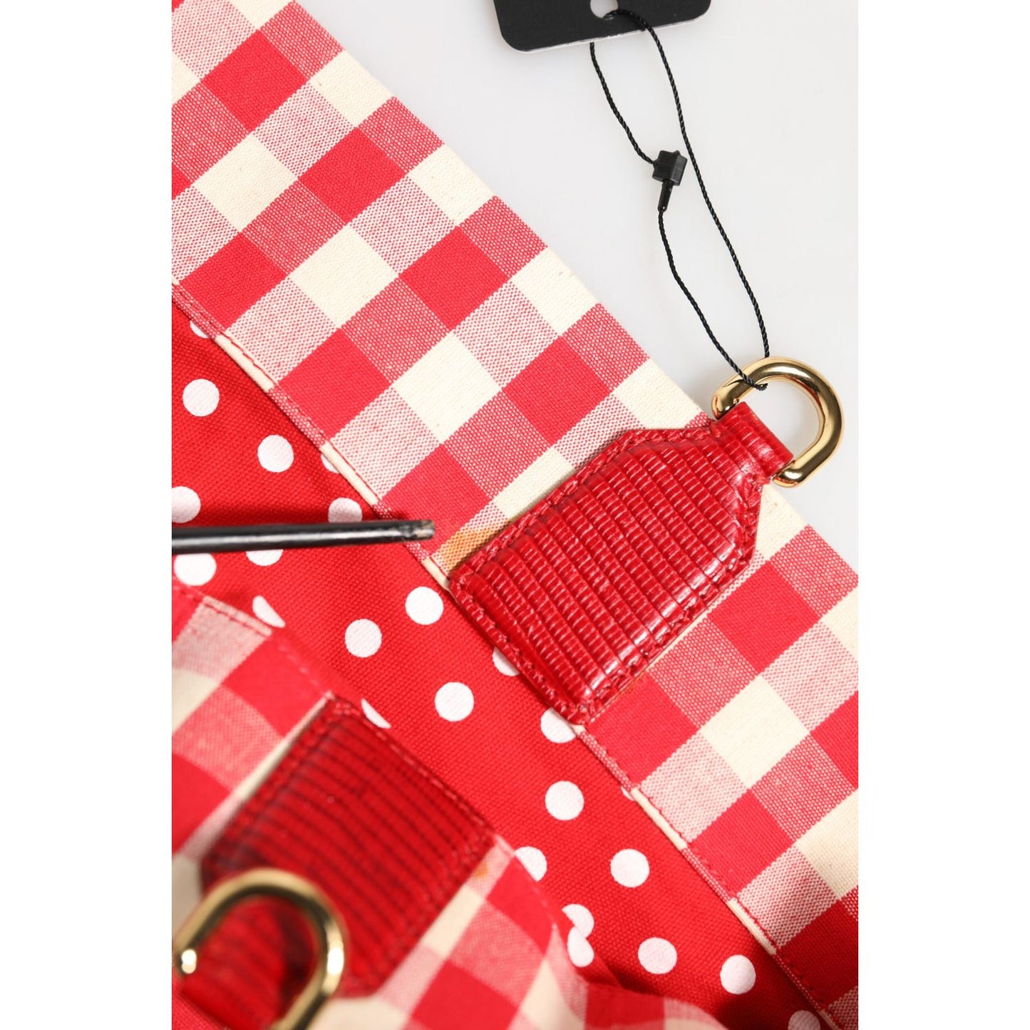 Dolce & Gabbana Red I Love Pizza Rhinestone Embellished Tote Bag BAG4709