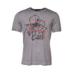 Dolce & Gabbana Gray Graphic Print Cotton Crew Neck T-shirt TSH91050-52