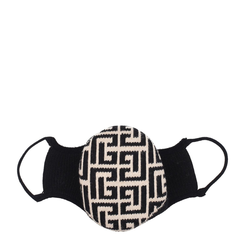 Balmain Beige Cotton Facemasks BA8547185000713BT