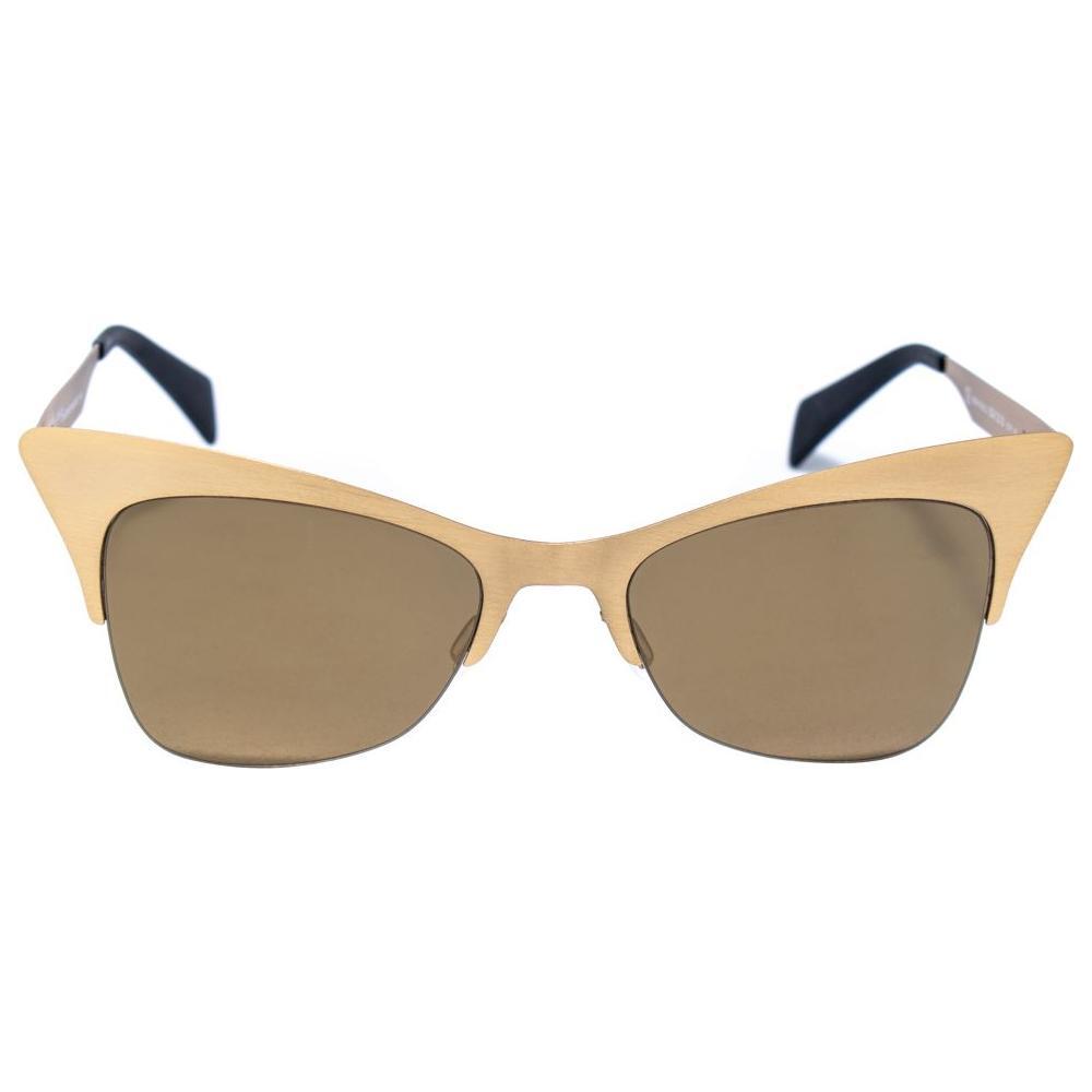 Italia Independent Gold Metal Sunglasses
