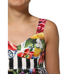 Dolce & Gabbana Multicolor Patchwork Cotton AlineMini Dress DR81678-36
