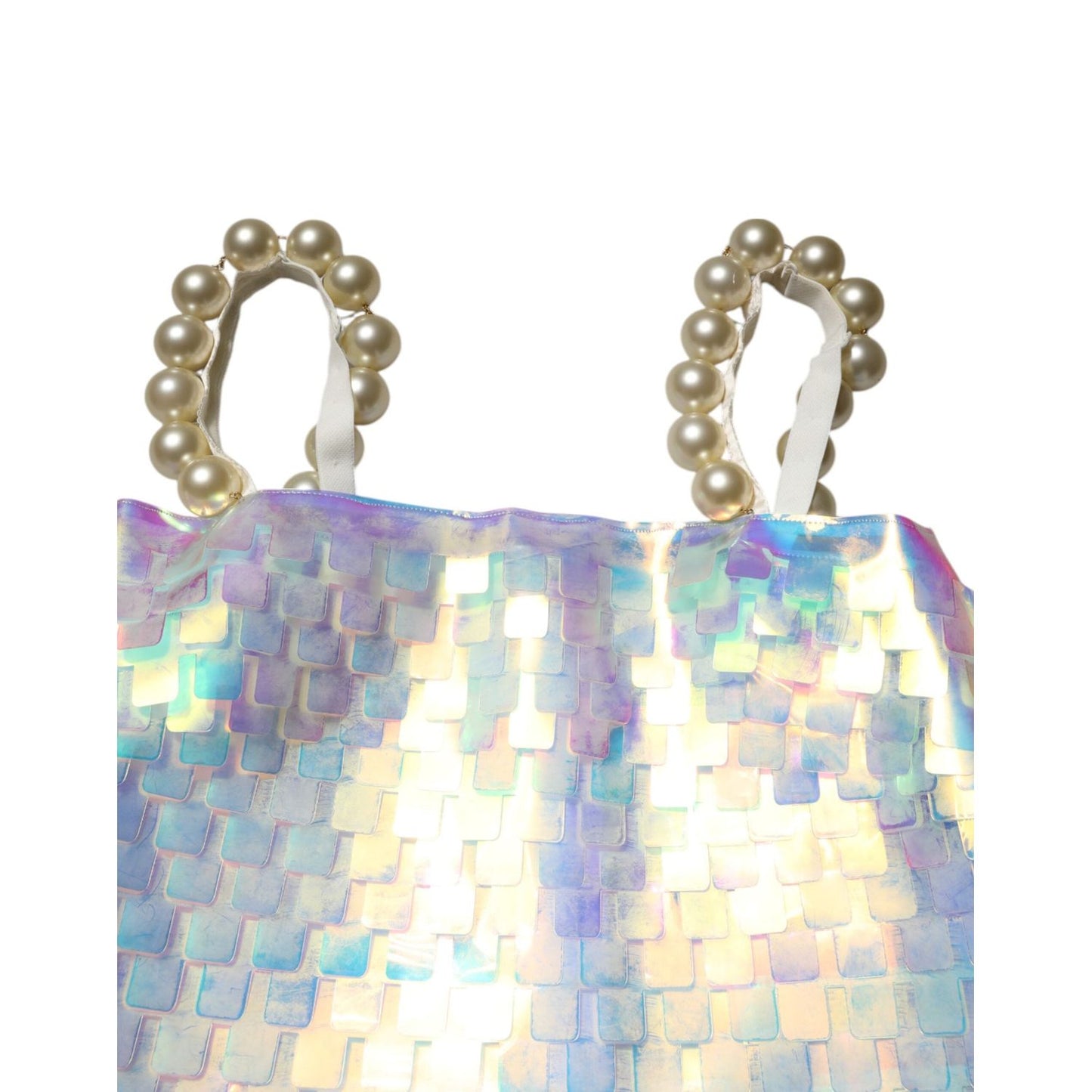 Dolce & Gabbana Multicolor Sequin Holographic Mini Dress DR81779-40