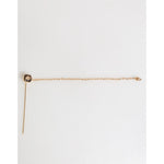 Dolce & Gabbana DG Crown Gold Chain Mens Accessories Brooch Lapel Pin