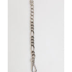 Dolce & Gabbana Silver Tone Brass Chain Lobster Clasp DG Logo Bracelet SMY11078