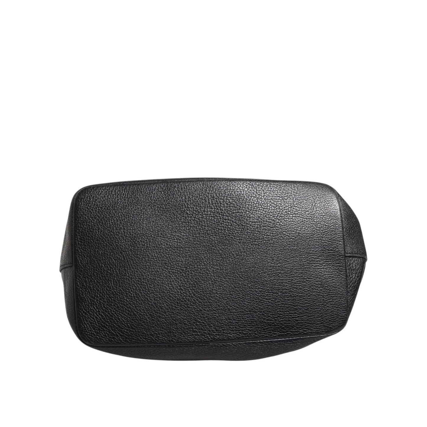 Dolce & Gabbana Black Leather Shoulder Crossbody Bucket Women Borse Bag BAG4493