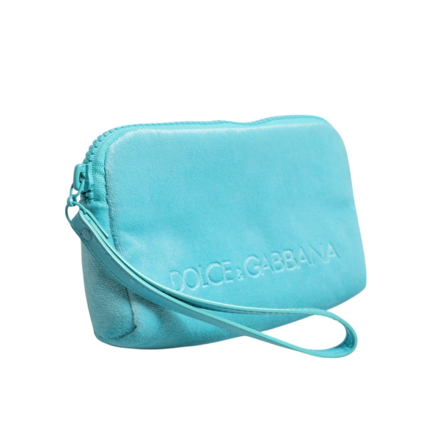 Dolce & Gabbana Light Blue Solid Logo Clutch Sunglasses Holder Pouch Bag BAG4651