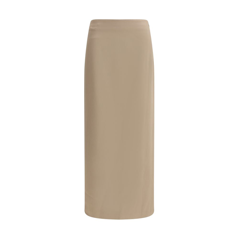 Brunello Cucinelli Satin midi Skirt BR-MPH38G3882C9609-IT44 | L