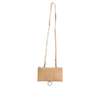 Dolce & Gabbana Beige Calfskin Leather Large Crossbody Card Holder Wallet