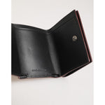 Dolce & Gabbana Red Leather Bold Logo Print Trifold Men Card Holder Wallet