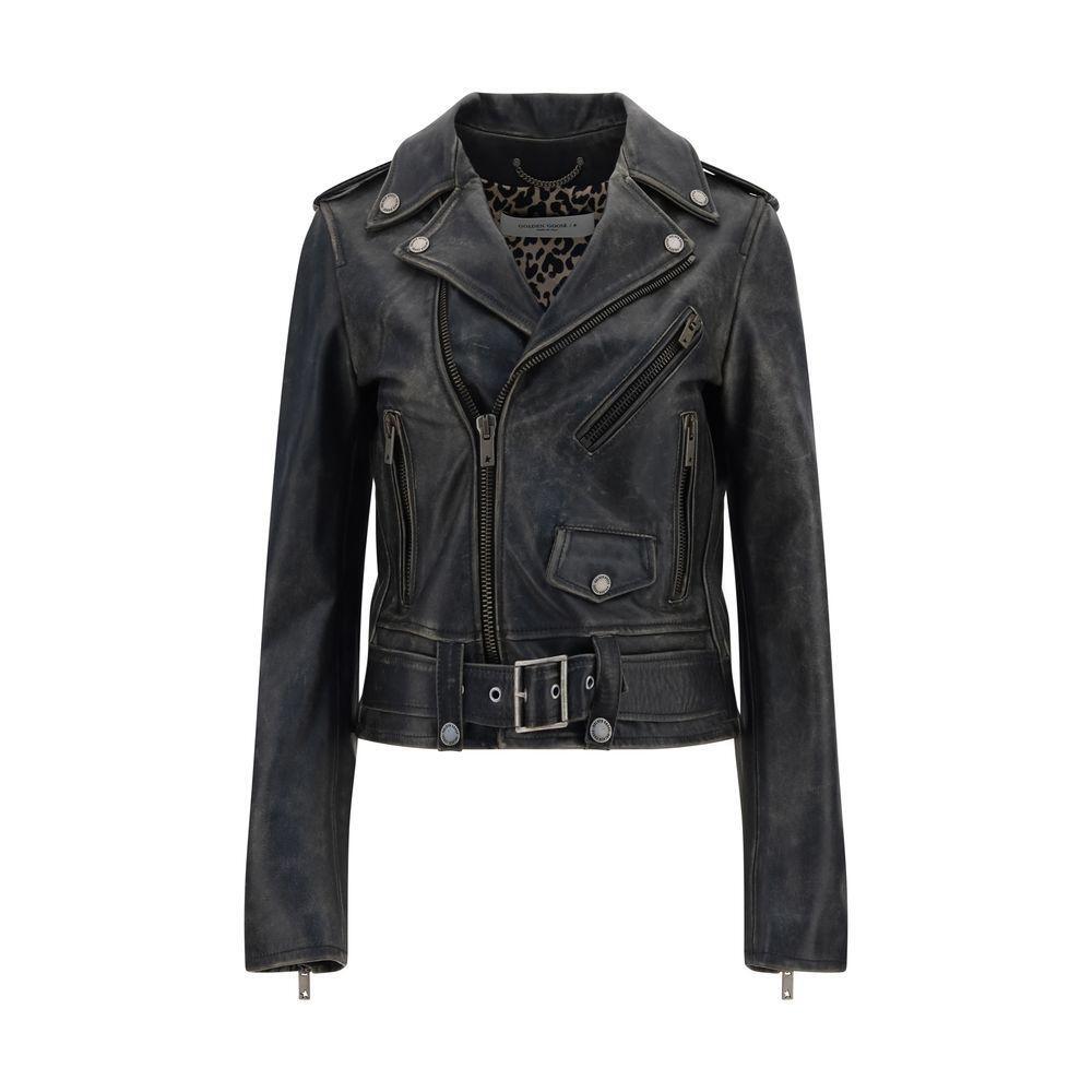 Golden Goose Leather Jacket GO-GWP00848P00064790100-IT40 | M