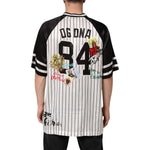 Dolce & Gabbana Tradizione Graffiti Print Oversized Men T-shirt