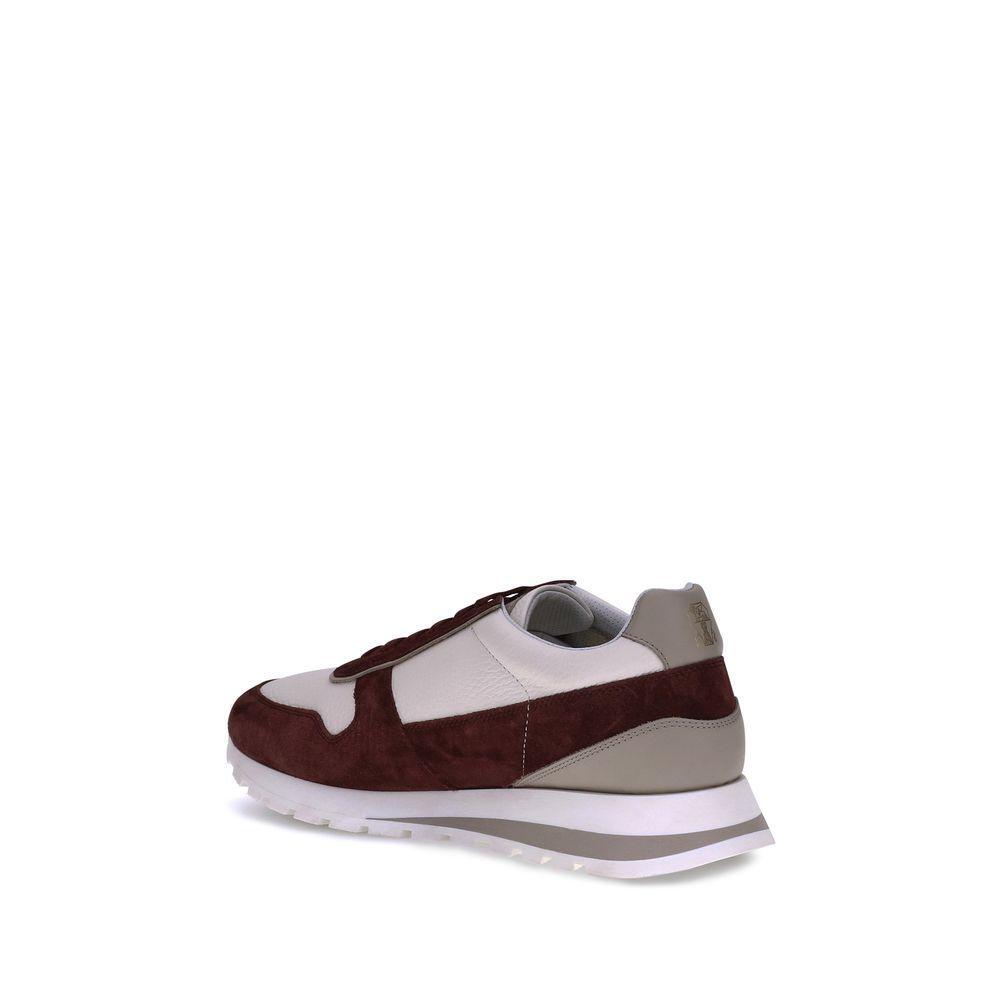 Brunello Cucinelli Leather Sneakers BR-MZUESLA289CAW51-EU45/US12