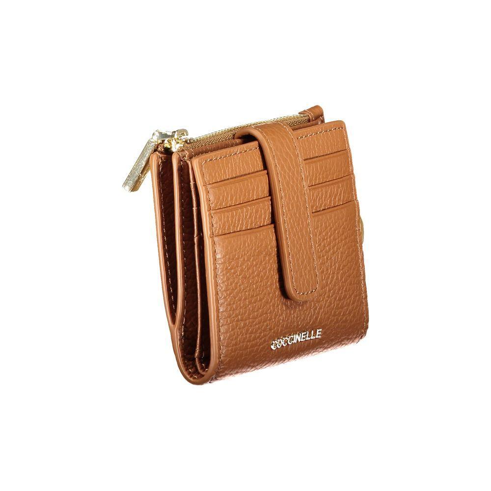 Coccinelle Brown Leather Women Wallet CO-39521
