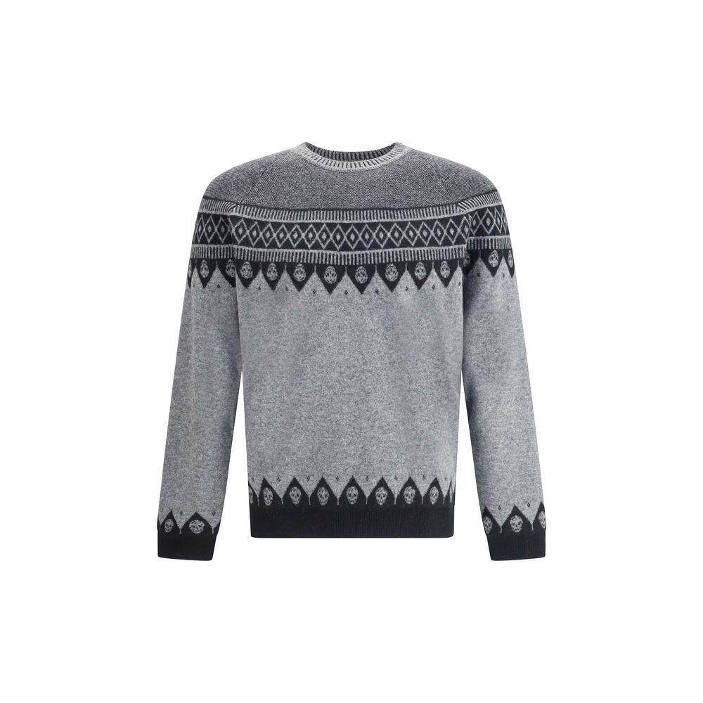 Alexander McQueen Jacquard pattern with skulls Sweater AL-839663Q1BD51363-S