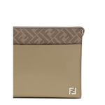 Fendi Leather and FF canvas Clutch FE7VA491AV83F19VEBB