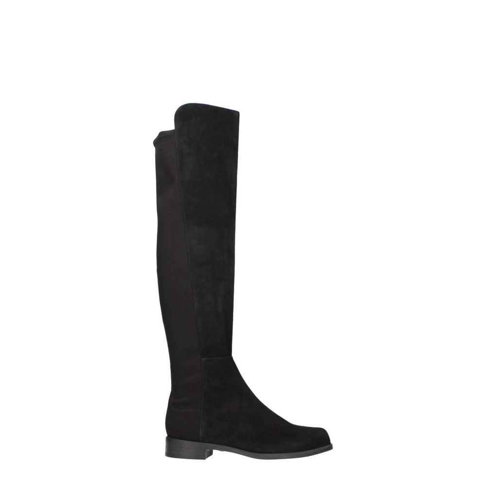Stuart Weitzman Black Leather Over The Knee