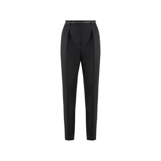 Max Mara Black Elastane Dress Pants