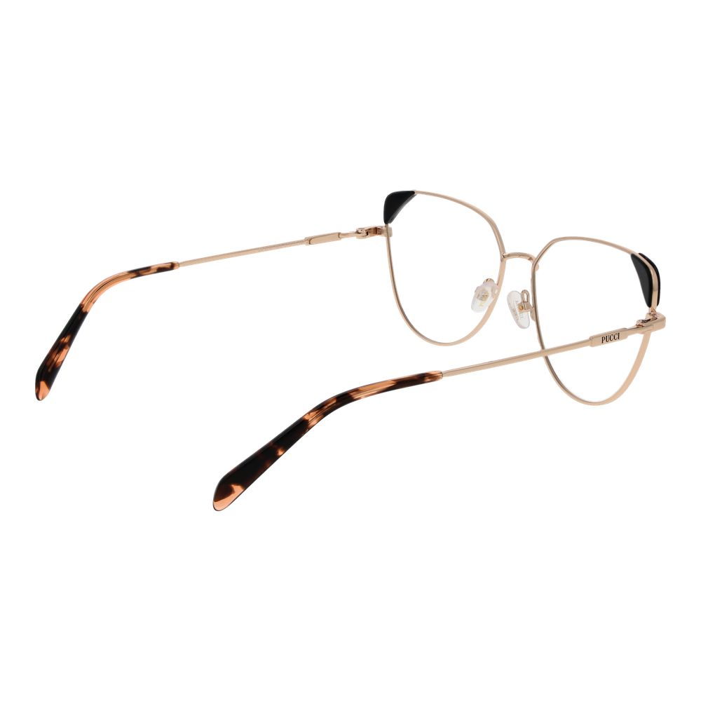 Emilio Pucci Gold Women Glasses Frame