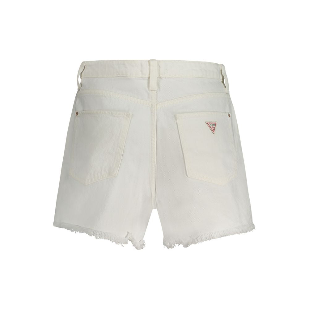 Guess Jeans White Cotton Short