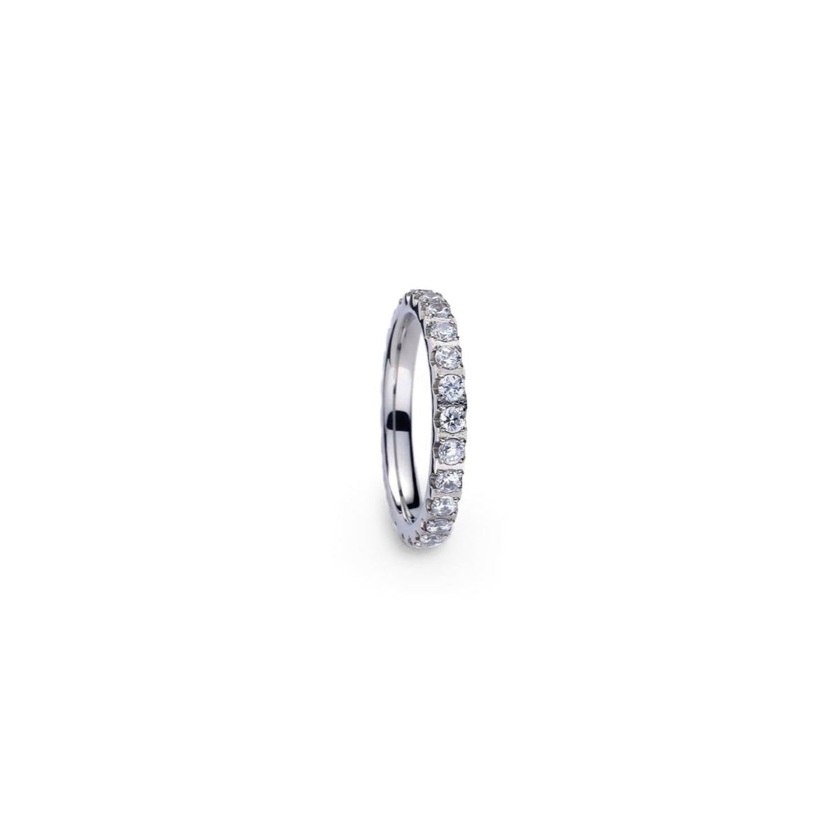 AN JEWELS JEWELRY Mod. AR.R1NS10SCZ-9 elegant diamond band ring