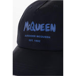 Alexander McQueen Alexander McQueen Solid Color Cap with Printed Logo AL-P619268-L