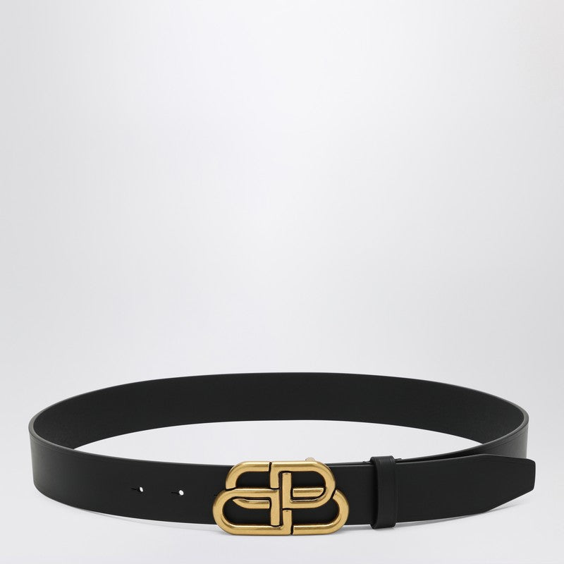 Balenciaga Black leather BB belt LDin,Men,Men > Accessories,Men > Accessories > Belts,Spring - Summer 2025,Yes Eu Balenciaga 5703701CH04/Q_BALEN-1000_300