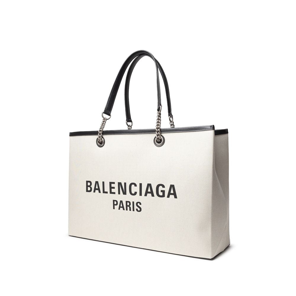 Balenciaga Gray Cotton Tote Bag