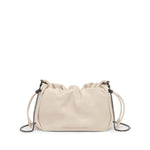 Brunello Cucinelli Bucket Mellow mini bag in Soft leather with Precious Chain Shoulder