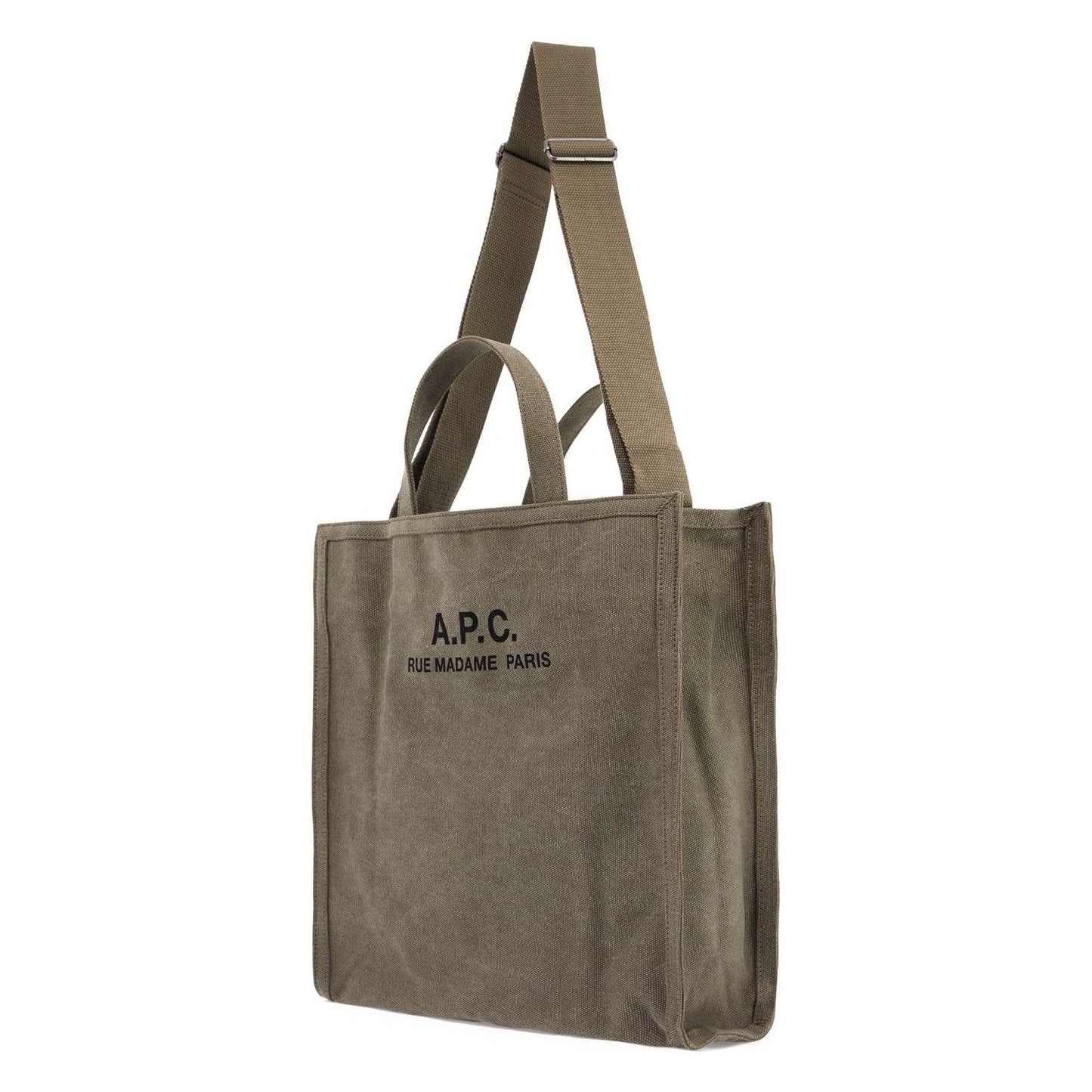 A.P.C. récupération canvas shopping bag Shopper A.P.C. Dim Gray