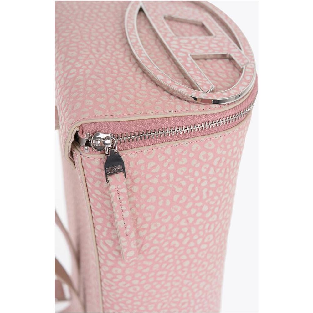 Diesel Diesel Embossed Leather Backpack with Applicated Logo DIP600947GD