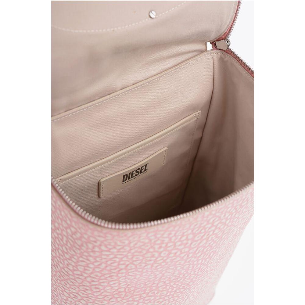 Diesel Diesel Embossed Leather Backpack with Applicated Logo DIP600947GD