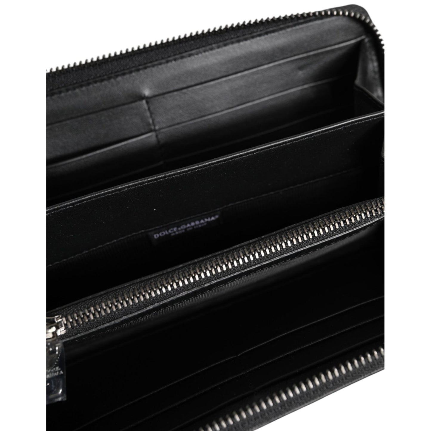 Dolce & Gabbana Black Brown Exotic Leather Men Continental Clutch Wallet BAG4695