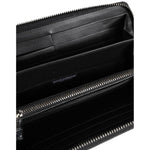 Dolce & Gabbana Black Brown Exotic Leather Men Continental Clutch Wallet BAG4695