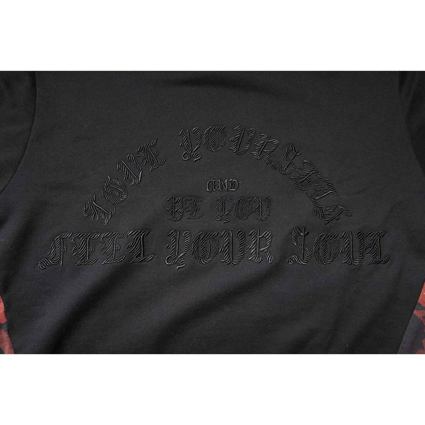 Dolce & Gabbana Black Embroidered Crew Neck Pullover Sweater