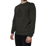 Dolce & Gabbana Army Green DG Crown Crew Neck Pullover Sweater TSH86589-44