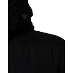 Dolce & Gabbana Black Hooded Parka Cotton Trench Coat Jacket JKT4083-50