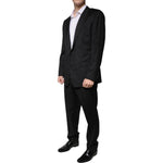 Dolce & Gabbana Black Wool Single Breasted Formal Suit KOS2251-56