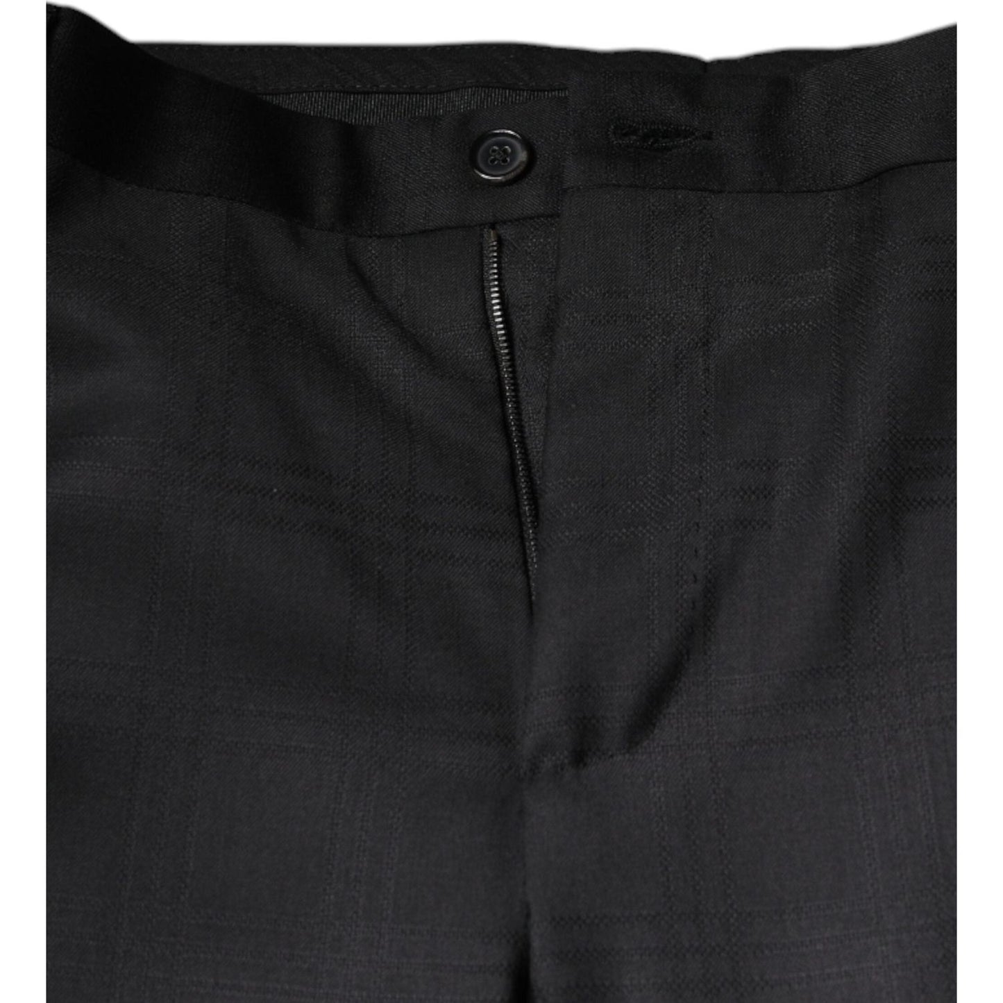 Dolce & Gabbana Black Wool Single Breasted Formal Suit KOS2251-56