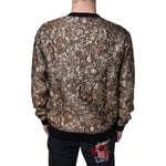 Dolce & Gabbana Brown Jacquard Mambo Pineapple Pullover Sweater TSH87086-48