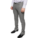 Dolce & Gabbana Gray Check Tartan Wool Skinny Pants PAN75345-48