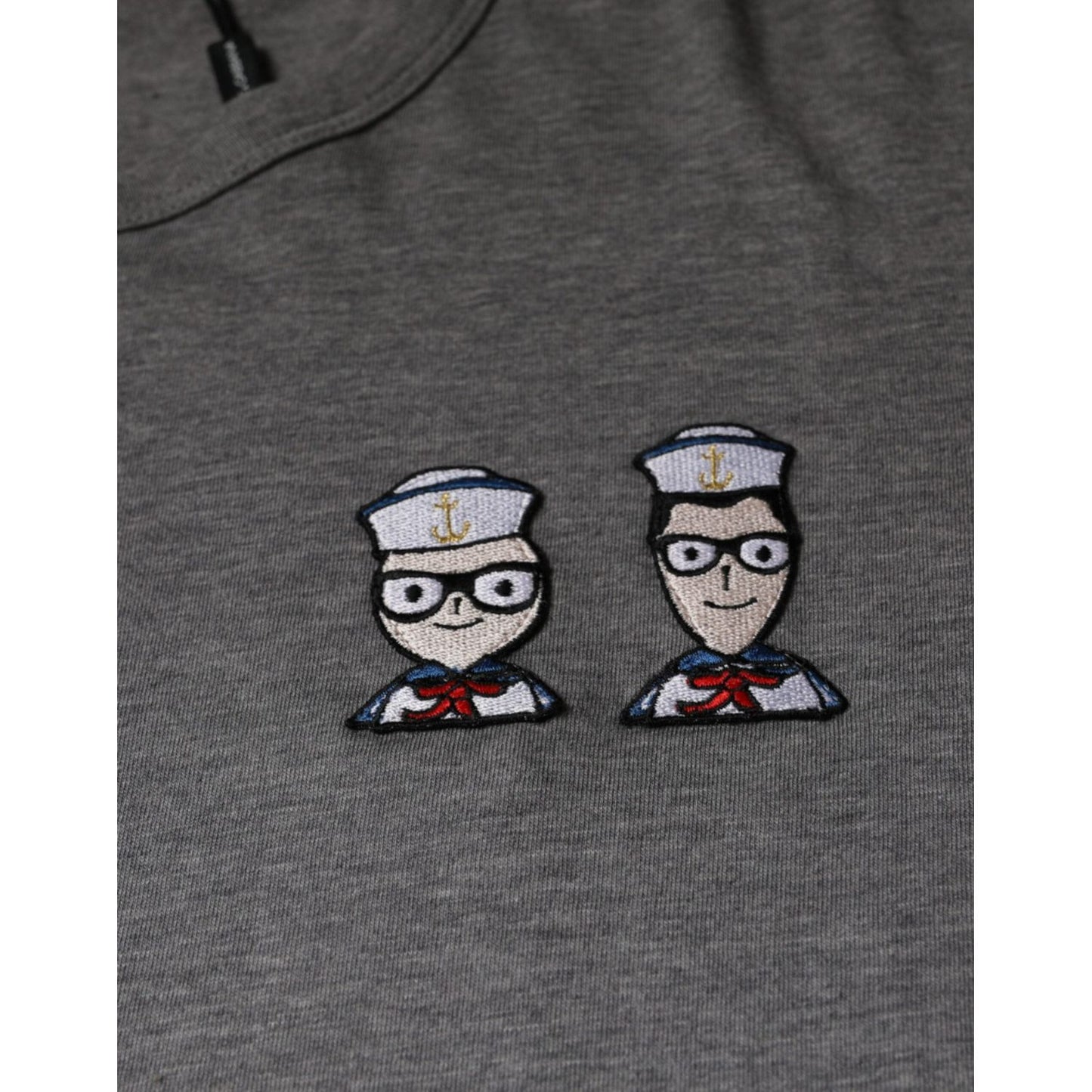 Dolce & Gabbana Gray Cotton #DGFamily Short Sleeves T-shirt TSH86670-52