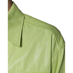 Dolce & Gabbana Green Cotton Collared Men Button Down Shirt TSH86582-39