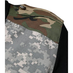 Dolce & Gabbana Multicolor Camouflage Patchwork Silk Polo T-shirt TSH87089-48