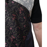 Dolce & Gabbana Multicolor Camouflage Patchwork Silk Polo T-shirt TSH87089-48