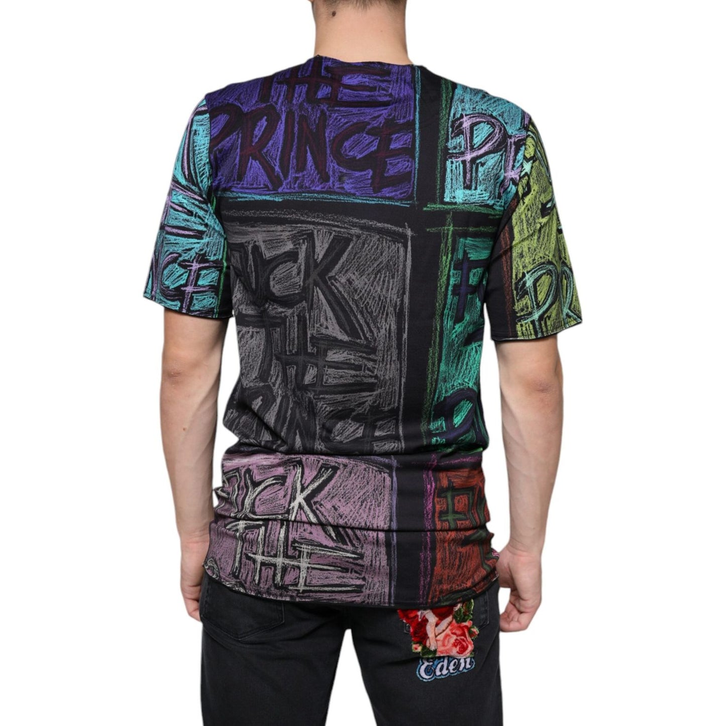 Dolce & Gabbana Multicolor Graphic Print Cotton T-shirt TSH86664-44