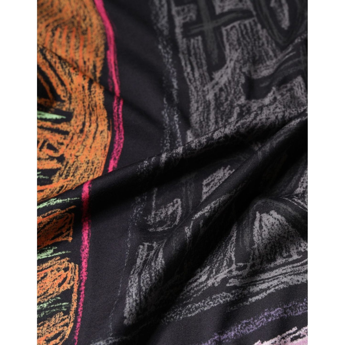 Dolce & Gabbana Multicolor Graphic Print Cotton T-shirt TSH86664-44