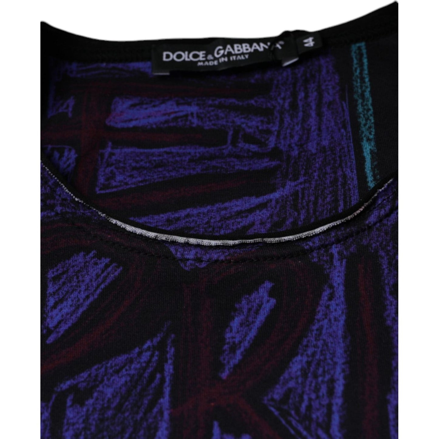 Dolce & Gabbana Multicolor Graphic Print Cotton T-shirt TSH86664-44