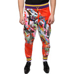 Dolce & Gabbana Multicolor Printed Jogger Sweatpants Pants PAN74849-46