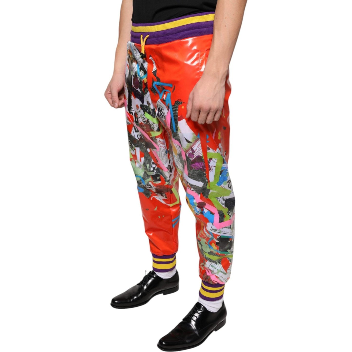 Dolce & Gabbana Multicolor Printed Jogger Sweatpants Pants PAN74849-46