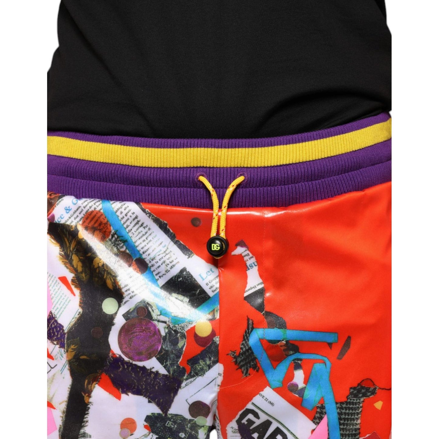Dolce & Gabbana Multicolor Printed Jogger Sweatpants Pants PAN74849-46